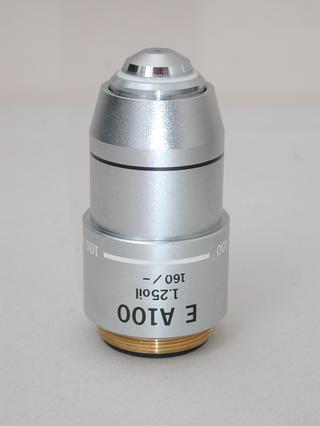 Olympus E A 100x Microscope Objective