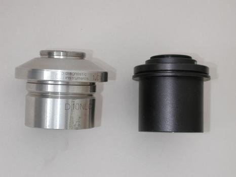 C-Mount Camera Microscope Adapter (black)